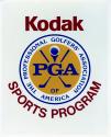 Color Photo of logo for Kodak Sports Program, PGA