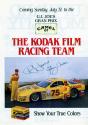 Color advertisement for The Kodak Film Racing Team with PJ Jones & Johnny Uiuser