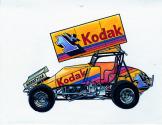 Color sketch of Kodak racing car