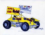 Color sketch of Kodak racecar