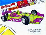 Color sketch of Kodak's Indy Car "Conceptualized"