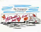Color sketch of McDonalds Transporter "conceptualized" with Kodak