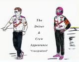 Color sketch of McDonalds/Kodak Driver & Crew Appearance "conceptualized"