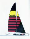Color sketch of Kodak sailboat