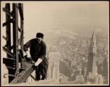 [Bolting corner of mooring mast, Empire State Building]