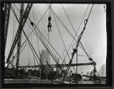 [Derricks, Empire State building construction]