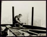 [Man with cutting torch, Empire State Building]