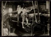 [Boys working in a Georgia cotton mill]