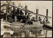 A young oyster fisher at Apalachicola, Fla. Others smaller employed...