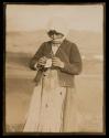 Near Bralo. Maria, young shepherdess, on the grassy slopes...