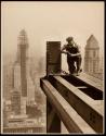 [Steel worker on girder, Empire State Building construction]