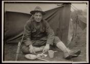 [Soldier eating, Army training camp]