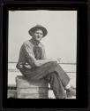 [Worker with cigarette, Empire State Building]