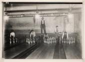 Pin Boys in Subway Bowling Alley, New York City