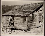 Rear view of the McHaffie homestead at Powell Station, Route #1, Knox County, Tennessee. Note the handhewn clapboard shingling.
