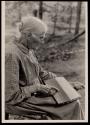 Mrs. Sarah J. Wilson, Bulls Gap, Tennessee. 91 years old. In addition to daily work around the home, she finds time to raise some cotton, carding and spinning it herself. She also does some hand weaving.