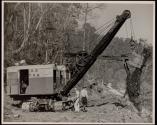 [TVA Steamshovel digging along riverbank]