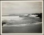 [View of ocean along California coastline (may have trees and/or rocky coast)]