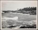 [View of ocean along California coastline (may have trees and/or rocky coast)]