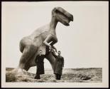 [Tyrannasaurus Rex sculpture in Dinosaur Park, Rapid City, South Dakota]