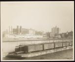 Food train ferried across East River, N.Y.