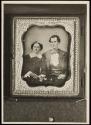 [Copy of cased image: young woman and man (Lewis Hine ancestors)]