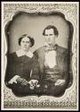 [Copy of cased image: young woman and man (Lewis Hine ancestors)]