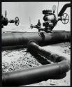 Pipelines running through desert, Dhahran, Saudi Arabia