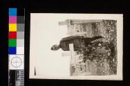 [Soldier standing by the grave of William Norris, US Soldier]
