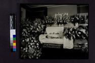 [Mrs. Geraldine Rosebeck in her floral coffin]