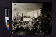 [Harold James Cutright in his coffin]
