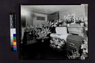 [James Edward Hatfield in his coffin]