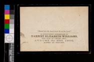 In Affectionate Remembrance of Harriet Elizabeth WIlliams
