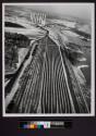 [Aerial view of railyard]