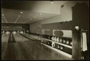 [Interior view of a bowling alley]
