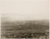 Salt Lake City and the Wahsatch Mountains, Twin Peak in center, Lone Peak on right. (United States Geological Survey.)