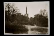 Trinity Church from Mill Weir, Stratford on Avon