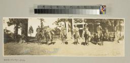 George Eastman and companions on horseback, California Trip