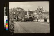 View of George Eastman's residence and greenhouses