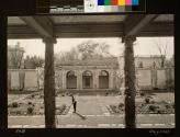 Gardener at work in the West Garden 