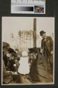 Eastman's companions picnicking in forest, Oak Lodge trip
