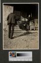 George Eastman and guests being photographed on porch, Oak Lodge trip