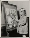 [Student painting]