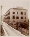 [Street in Rome, house and walled garden]
