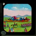 They brought a carriage of about 7 feet long, with 22 wheels and he was dragged by 1,500 of the Emperor's strongest horses to the capital.