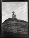 George Eastman on ledge, Arizona Trip