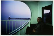 On board a ferry at dusk near the Princess Islands, Istanbul