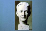 [photograph of clay bust of A.L. Coburn by sculptor Jo Davidson]