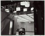 Skirted Pan Lights above Interrogation Room; feature film, "Shack"—Stage #17.