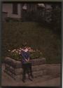 Dick O'Grady in front of Jackson Health Resort, Dansville, NY